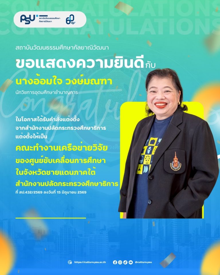 ขอแสดงความยินดีกับ